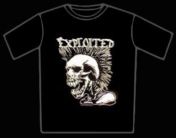 Exploited, The Exploited Raw Power Skull T-Shirt