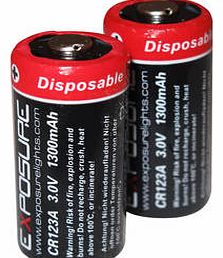 Exposure Rcr123 Disposable Batteries