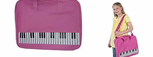 Express PINK Piano Design Sheet Music School Book Bag