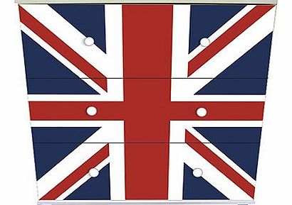 Expressive 3-Drawer Chest - Union Jack
