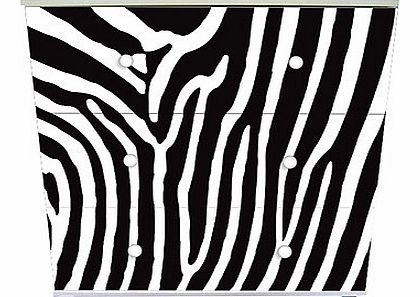Expressive 3-Drawer Chest - Zebra