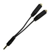 exspect Headphone Splitter Cable 3.5mm Plug To 2