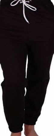 Eye Catch EyeCatch - Womens Casual Sports Gym Joggers Jogging Ladies Tracksuit Bottoms Black Large