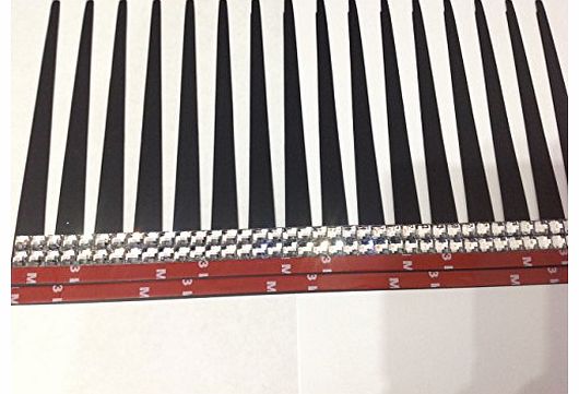 Eyelash Black with silver crystal eyeliner set of 2 (ONE PAIR) (Crystal)