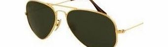 Gold Metal Frame Aviator Dark Lens Sunglasses Man Woman Unisex