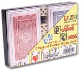 EZS Set of 2 Playing Cards Packs and 5 Dice