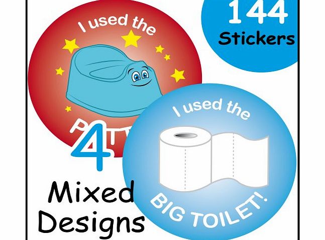 Ezstickers 144 Potty Training Reward Stickers