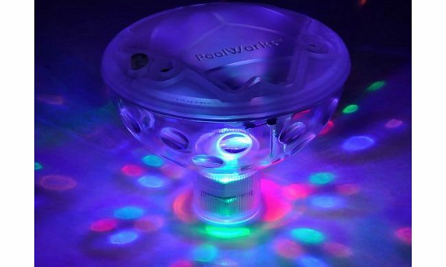 Pool Works Coloured LED Floating Underwater Light Show / Entertaining Pool Disco Ball Experience / Fun for the Swimming Pool, Hot Tub, Spa, Bathtub, Pond, Etc.