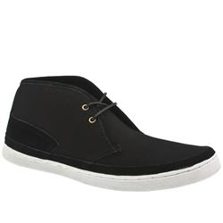 F Troupe Male Chukka Fabric Upper in Black and White