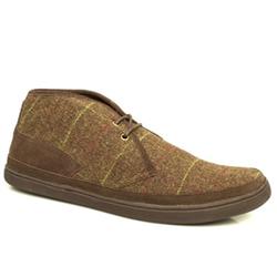 Male Chukka Fabric Upper in Brown and Lime