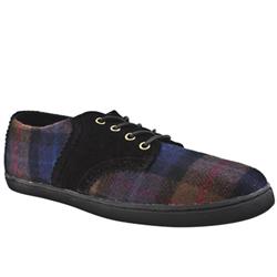 F Troupe Male Saddle Shoe Suede Upper in Black and Navy