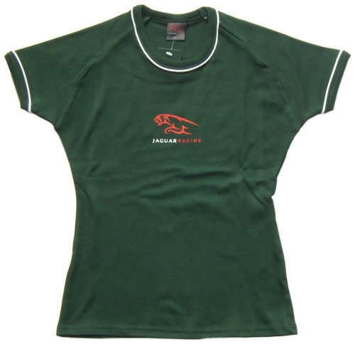 Jaguar Ladies Raglan Ringer T-Shirt Green