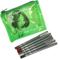 F2 Colour Eyes Set - Eye Pencils x 3 & Lip Pencils x 3