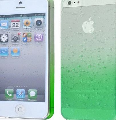 FAB iPhone 5 Green 3D Rain Drops Design Hybrid Hard Case Cover   Free Screen Protector - Part Of Fab Mobile Phone Accessories Range