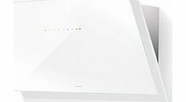 Faber Black Tie 80cm Chimney Hood - White Glass