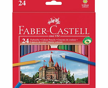 Faber-Castell Coloured Pencils, Set of 24