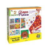 Faber Castell Creativity for Kids 2 Square Glass Plates to Paint