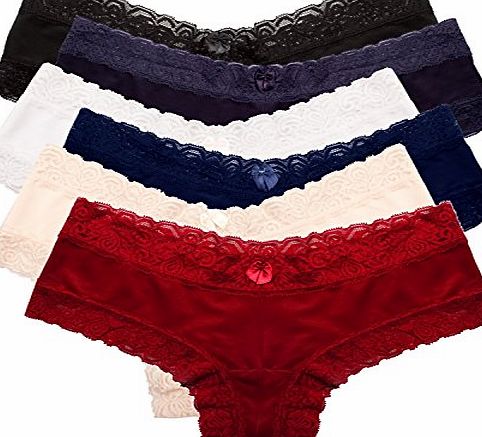 Fabio Farini Hipsters/panties from Fabio Farini. In a pack of 6. With seductive lace details, size:8/10;Colour:set 11