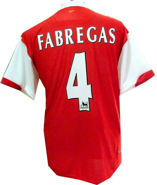Fabregas Nike 06-07 Arsenal home (Fabregas 4)