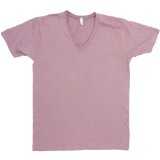 Fabric flavours American Apparel - Fine Jersey Short Sleeve V-Neck, Light Pink, XL