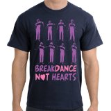 Fabric flavours Breakdance Not Hearts T-Shirt, Deep Navy, M