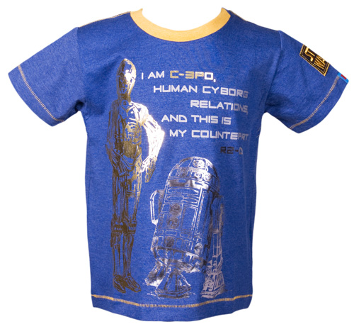 Fabric Flavours Kids C-3PO Cyborg Star Wars T-Shirt from Fabric