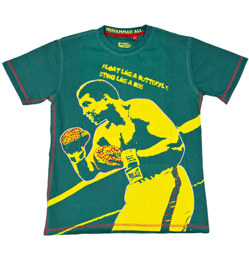 Fabric Flavours Kids Float Like A Butterfly Mohammad Ali T-Shirt