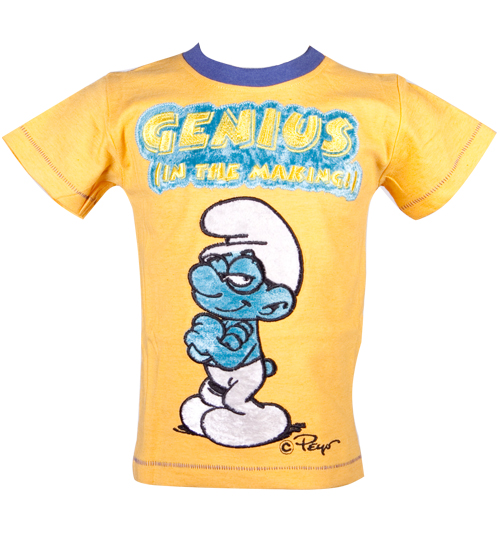 Fabric Flavours Kids Genius Smurf T-Shirt from Fabric Flavours