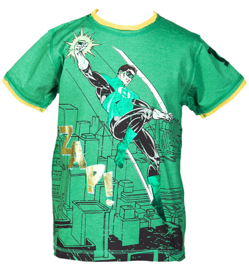 Kids Green Lantern T-Shirt from Fabric Flavours