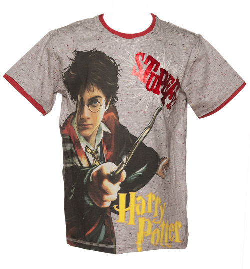 Kids Grey Marl Harry Potter T-Shirt from Fabric