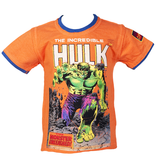 Fabric Flavours Kids Incredible Hulk Unleashed T-Shirt from