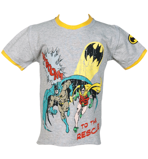 Kids Kaboom Batman And Robin T-Shirt from Fabric