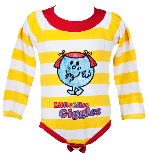 Fabric Flavours Kids Little Miss Giggles Stripe Babygrow from