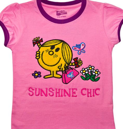 Fabric Flavours Kids Little Miss Sunshine Chenille T-Shirt from Fabric Flavours