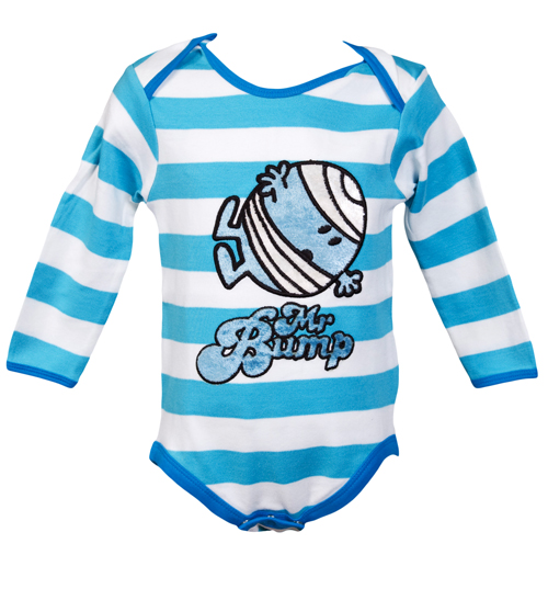 Kids Mr Bump Stripe Babygrow from Fabric Flavours