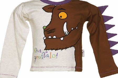 Fabric flavours Kids Oatmeal Marl Gruffalo Spike Long Sleeve