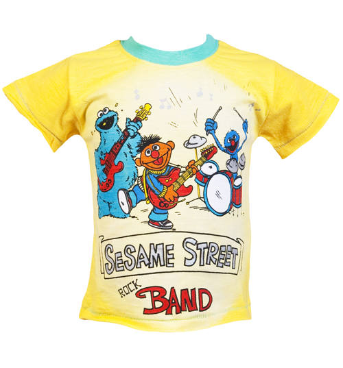 Fabric Flavours Kids Sesame Street Rock Band T-Shirt from Fabric