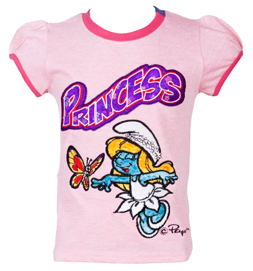 Kids Smurfette Princess T-Shirt from Fabric
