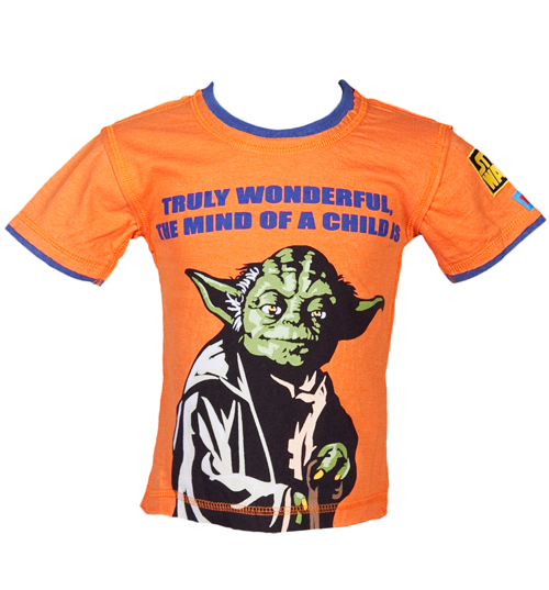 Fabric Flavours Kids Star Wars Yoda Wonderful Mind T-Shirt from