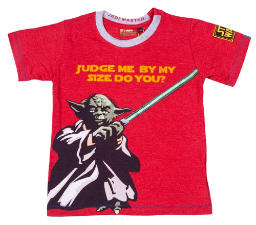 Fabric Flavours Kids Yoda Judge Me By My Size Star Wars T-Shirt