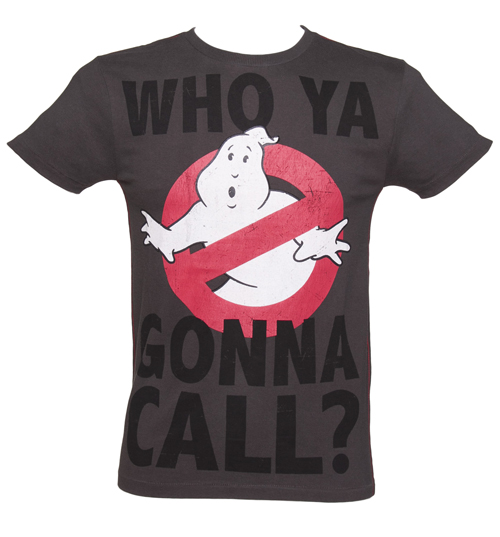 Fabric Flavours Mens Dark Grey Marble Wash Who Ya Gonna