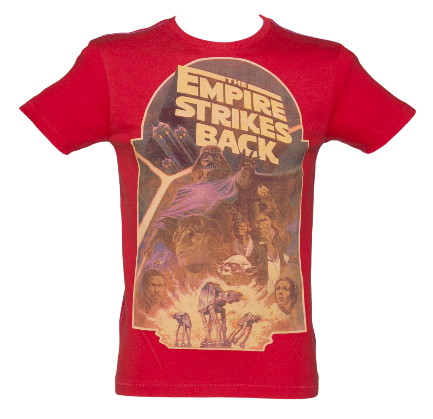 Mens Washed Red Empire Strikes Back Star Wars