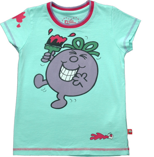 Fabric Flavours Retro Little Miss Naughty Kids T-Shirt from Fabric Flavours