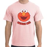 Sesame Street Elmo Head T-Shirt, Light Pink, S