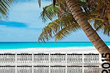 FaceOn Calendars Island Paradise 2015 Calendar High Quality Mousemat / Mousepad - 5mm thick