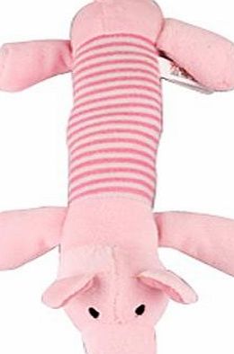 FACILLA 2 Dog Pet Puppy Chew Squeaker Squeaky Plush Sound Pig Toys