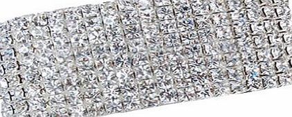 FACILLA BeautyLife Diamante Crystal Stretch Bracelet (8 ROW)