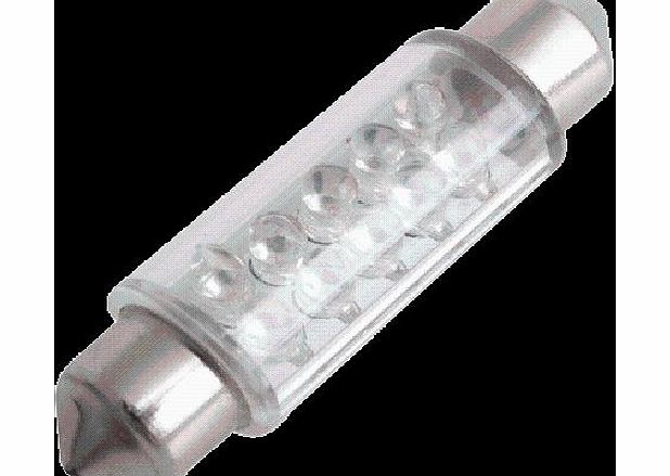 FACILLA Car Blue Dome 10 LED Car Interior Bulb Light 42mm 12V