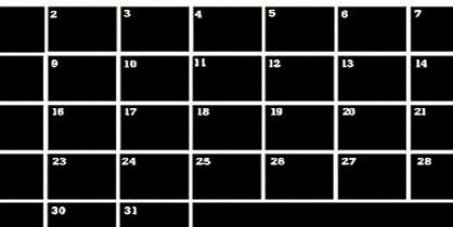 FACILLA Monthly Planner Calendar Blackboard Removable Wall Sticker Chalk Board Decal