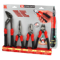 FACOM 4 Piece Varnish Finish Plier Set